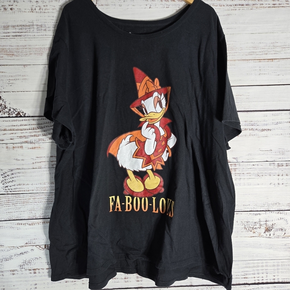 Disney Halloween Daisy Duck Witch Costume Fa-BOO-Lous Womans Sz 6X T-Shirt